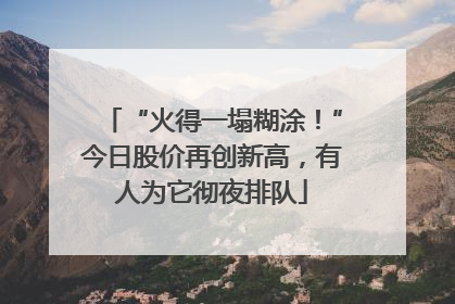 “火得一塌糊涂！”今日股价再创新高，有人为它彻夜排队