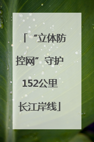 “立体防控网”守护152公里长江岸线