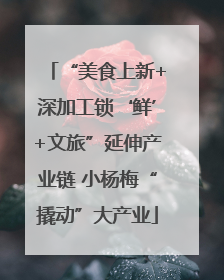 “美食上新+深加工锁‘鲜’+文旅”延伸产业链 小杨梅“撬动”大产业