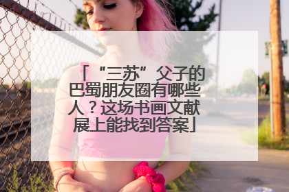 “三苏”父子的巴蜀朋友圈有哪些人？这场书画文献展上能找到答案
