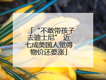 “不敢带孩子去迪士尼” 近七成美国人觉得物价还要涨