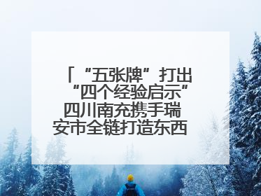 “五张牌”打出“四个经验启示” 四川南充携手瑞安市全链打造东西部“消费协作”