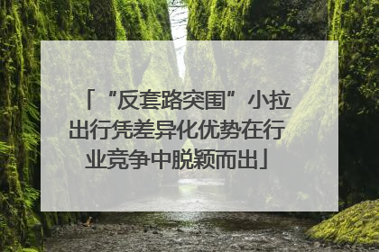 “反套路突围”小拉出行凭差异化优势在行业竞争中脱颖而出