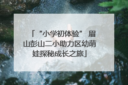“小学初体验” 眉山彭山二小助力区幼萌娃探秘成长之旅