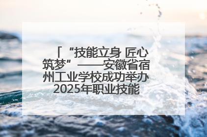 “技能立身 匠心筑梦”——安徽省宿州工业学校成功举办2025年职业技能活动周各项活动
