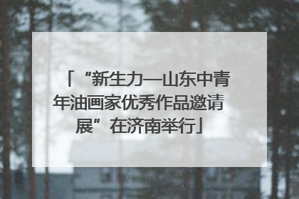 “新生力—山东中青年油画家优秀作品邀请展”在济南举行