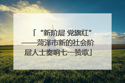 “新阶层 党旗红”——菏泽市新的社会阶层人士奏响七一赞歌