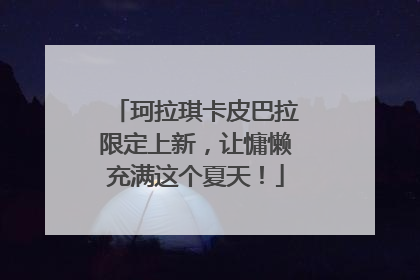 珂拉琪卡皮巴拉限定上新，让慵懒充满这个夏天！
