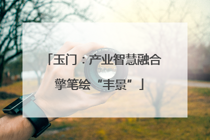 玉门：产业智慧融合 擎笔绘“丰景”