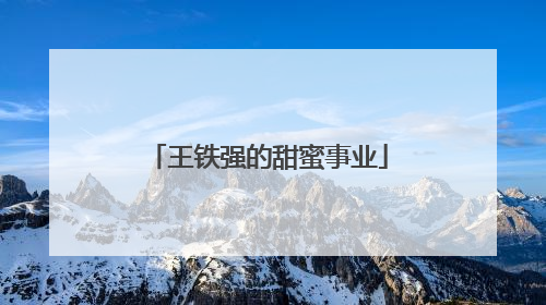 王铁强的甜蜜事业