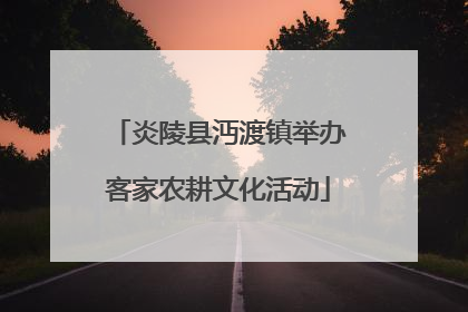 炎陵县沔渡镇举办客家农耕文化活动
