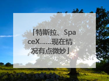特斯拉、SpaceX……现在情况有点微妙