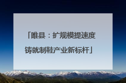 睢县：扩规模提速度 铸就制鞋产业新标杆
