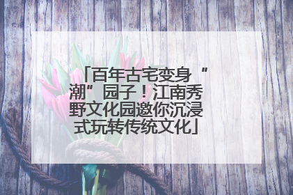 百年古宅变身“潮”园子！江南秀野文化园邀你沉浸式玩转传统文化
