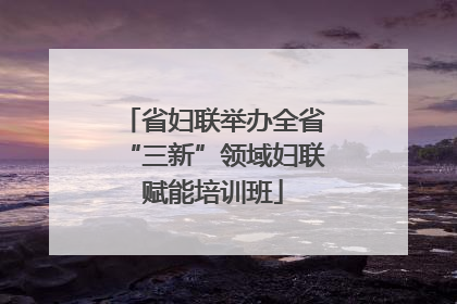 省妇联举办全省“三新”领域妇联赋能培训班
