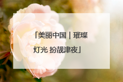 美丽中国｜璀璨灯光 扮靓津夜