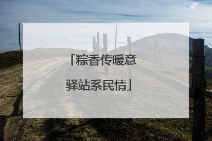粽香传暖意 驿站系民情