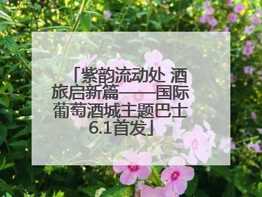 紫韵流动处 酒旅启新篇——国际葡萄酒城主题巴士6.1首发