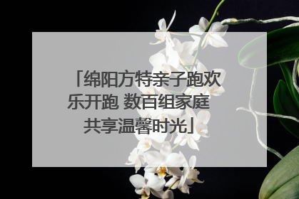 绵阳方特亲子跑欢乐开跑 数百组家庭共享温馨时光