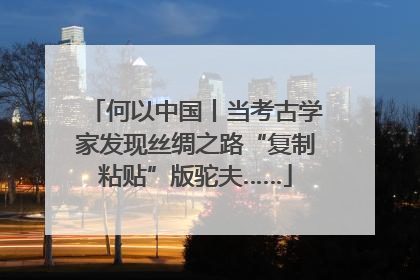 何以中国丨当考古学家发现丝绸之路“复制粘贴”版驼夫……