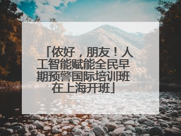 侬好，朋友！人工智能赋能全民早期预警国际培训班在上海开班
