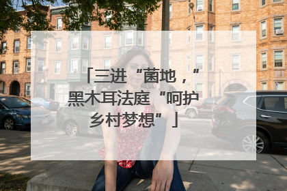三进“菌地，”黑木耳法庭“呵护乡村梦想”