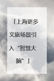 上海更多文旅场景引入“智慧大脑”
