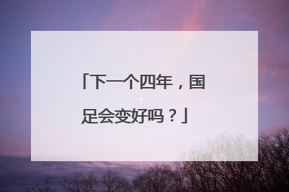 下一个四年，国足会变好吗？