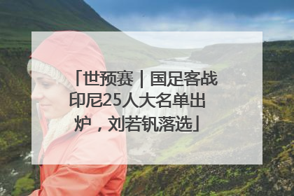 世预赛｜国足客战印尼25人大名单出炉，刘若钒落选