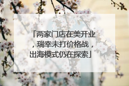 两家门店在美开业，瑞幸未打价格战，出海模式仍在探索