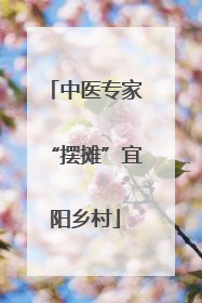 中医专家“摆摊”宜阳乡村