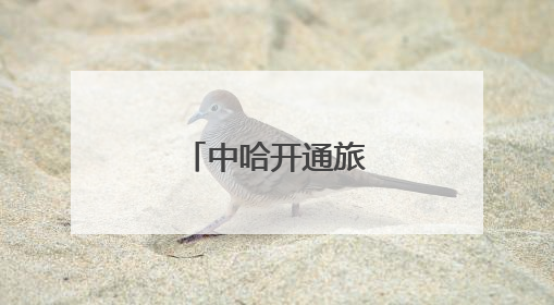 中哈开通旅游观光列车