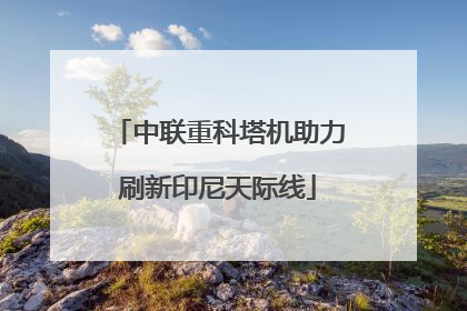中联重科塔机助力刷新印尼天际线