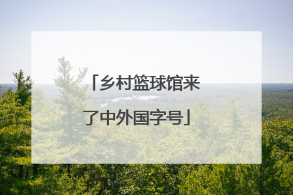 乡村篮球馆来了中外国字号