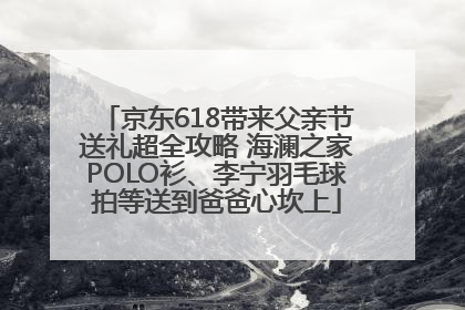 京东618带来父亲节送礼超全攻略 海澜之家POLO衫、李宁羽毛球拍等送到爸爸心坎上