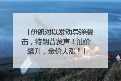 伊朗对以发动导弹袭击，特朗普发声！油价飙升，金价大涨！