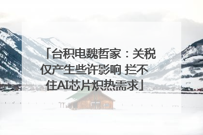 台积电魏哲家：关税仅产生些许影响 拦不住AI芯片炽热需求