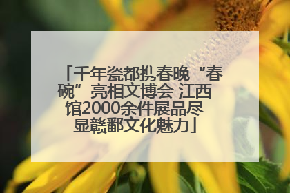千年瓷都携春晚“春碗”亮相文博会 江西馆2000余件展品尽显赣鄱文化魅力