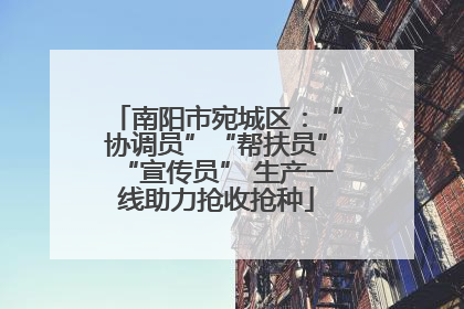 南阳市宛城区：“协调员”“帮扶员”“宣传员” 生产一线助力抢收抢种