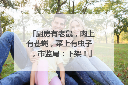厨房有老鼠，肉上有苍蝇，菜上有虫子，市监局：下架！