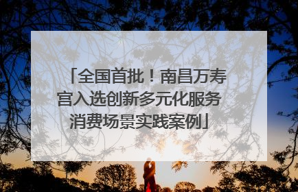 全国首批！南昌万寿宫入选创新多元化服务消费场景实践案例