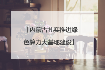 内蒙古扎实推进绿色算力大基地建设