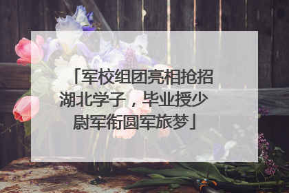 军校组团亮相抢招湖北学子，毕业授少尉军衔圆军旅梦