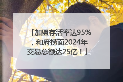 加盟存活率达95%，和府捞面2024年交易总额达25亿！
