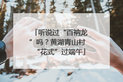 听说过“百衲龙”吗？黄湖青山村“花式”过端午