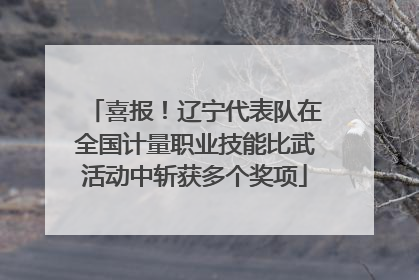喜报！辽宁代表队在全国计量职业技能比武活动中斩获多个奖项