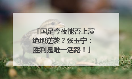 国足今夜能否上演绝地逆袭？张玉宁：胜利是唯一活路！