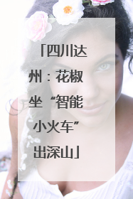 四川达州：花椒坐“智能小火车”出深山