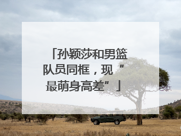 孙颖莎和男篮队员同框，现“最萌身高差”