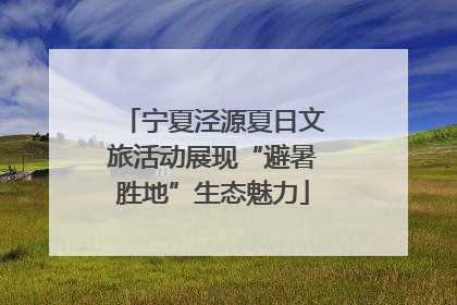 宁夏泾源夏日文旅活动展现“避暑胜地”生态魅力